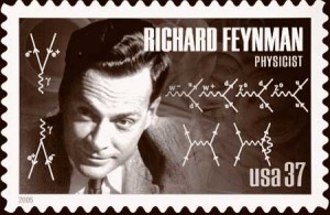 The iconic 20th century physicist Richard Feynman invented a method for calculating probabilities of particle interactions using depictions of all the different ways an interaction could occur. Examples of �Feynman diagrams� were included on a 2005 postage stamp honoring Feynman.